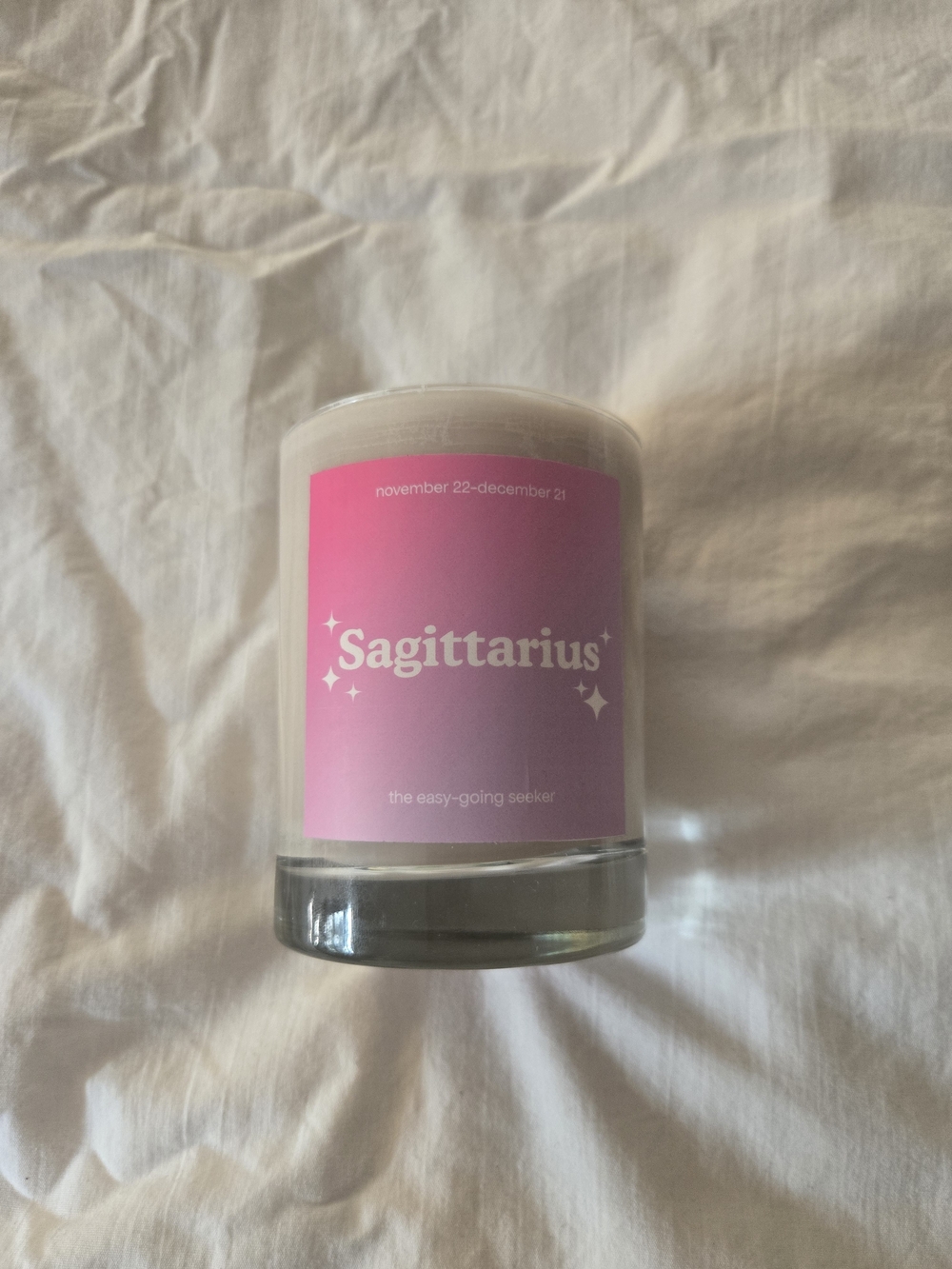 Sagittarius Soy Candle- Black Currant, Peony & Amber Scented